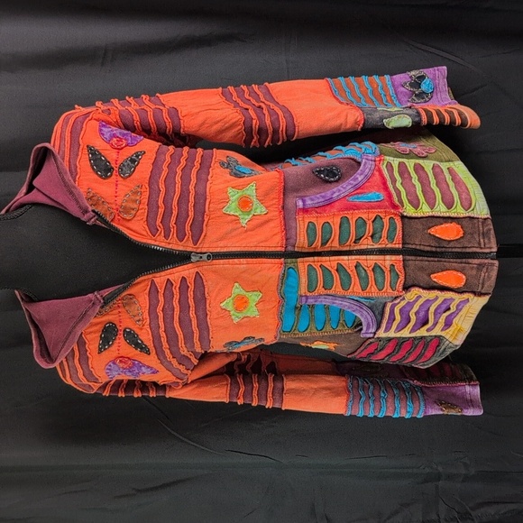 Patchwork Colorful Jacket. EUC - Picture 1 of 4